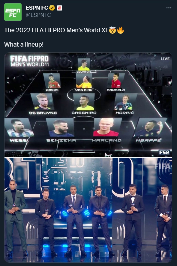 Tak wygląda NAJLEPSZA XI roku FIFA!