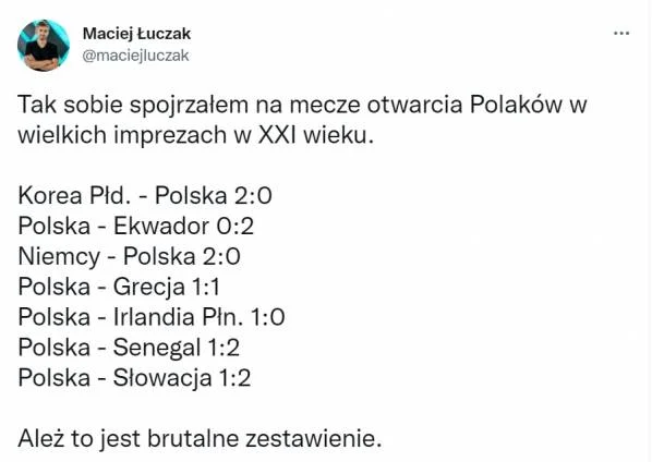 MECZE OTWARCIA Polaków na wielkich turniejach w XXI wieku!