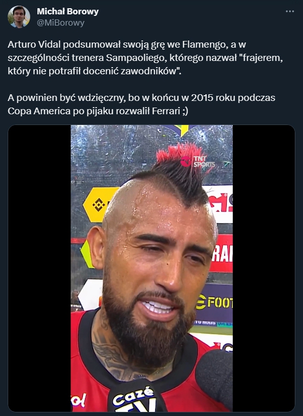 Tak Arturo Vidal nazwał trenera Sampaoliego... XD