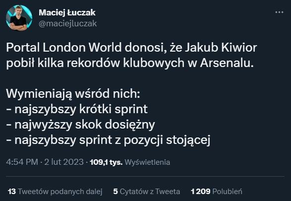 TE REKORDY miał pobić Kiwior w Arsenalu!