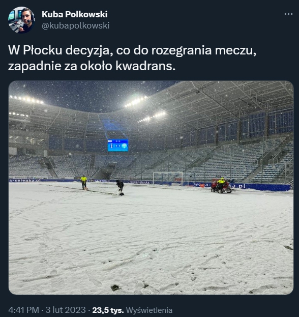TAK WYGLĄDA murawa na stadionie Wisły Płock...