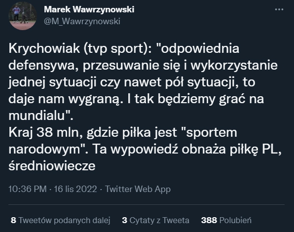 SŁOWA Krychowiaka nt. gry Polski po meczu z Chile...