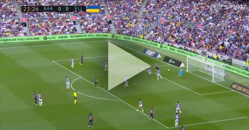 TAK STRZELA Lewandowski na 1-0 z Valladolid!!! [VIDEO]