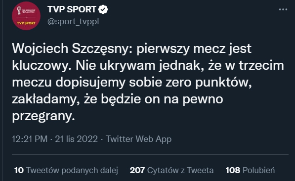 HIT! SŁOWA Szczęsnego nt. meczu z Argentyną...