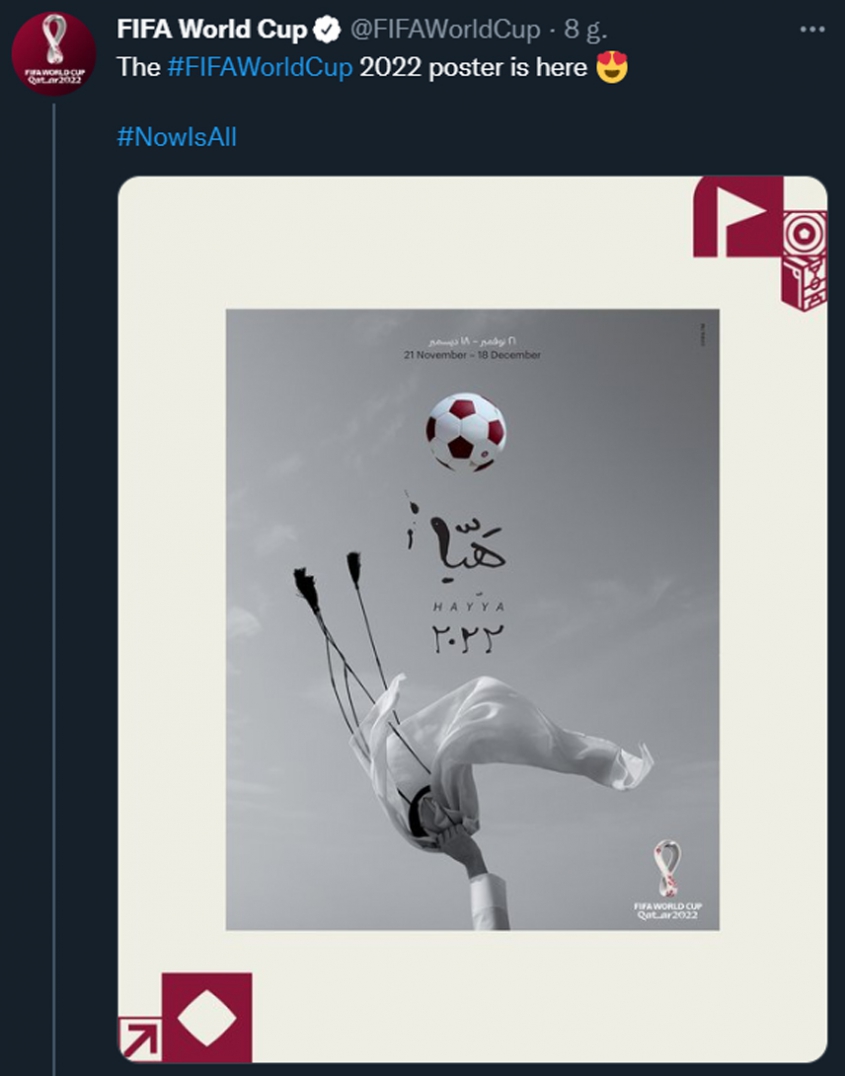 Tak wygląda oficjalny plakat Mundialu w Katarze!