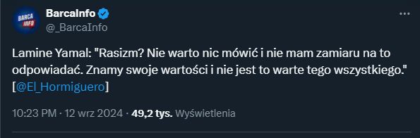 Lamine Yamal KRÓTKO o rasizmie!