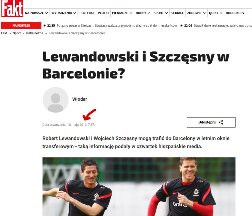 ARTYKUŁ o Lewandowskim i Szczęsnym z 2013 roku... :D