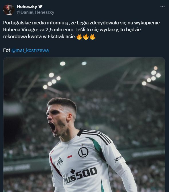 Legia Warszawa chcę wykupić gwiazdę i pobić REKORD Ekstraklasy!