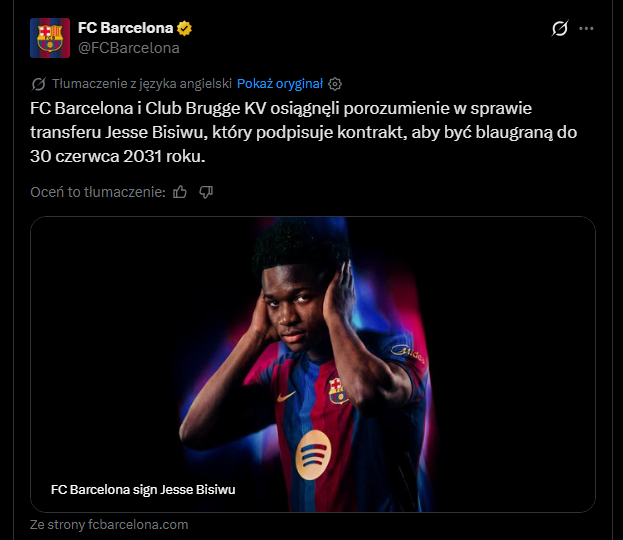 OFICJALNIE! Barcelona ogłosiła kolejny transfer!