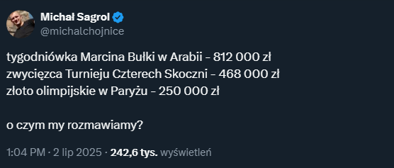 GIGANTYCZNA tygodniówka Marcina Bułki! W tydzień zarobi tyle co...