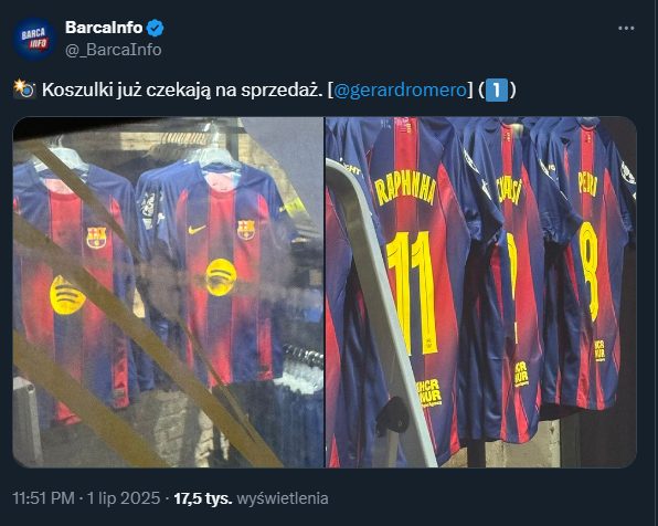 Tak wyglądają koszulki Barcelony na sezon 2024/25!