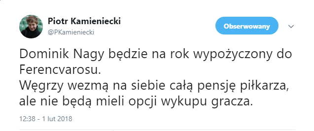 KLEPNIĘTE! Nagy ma nowy klub